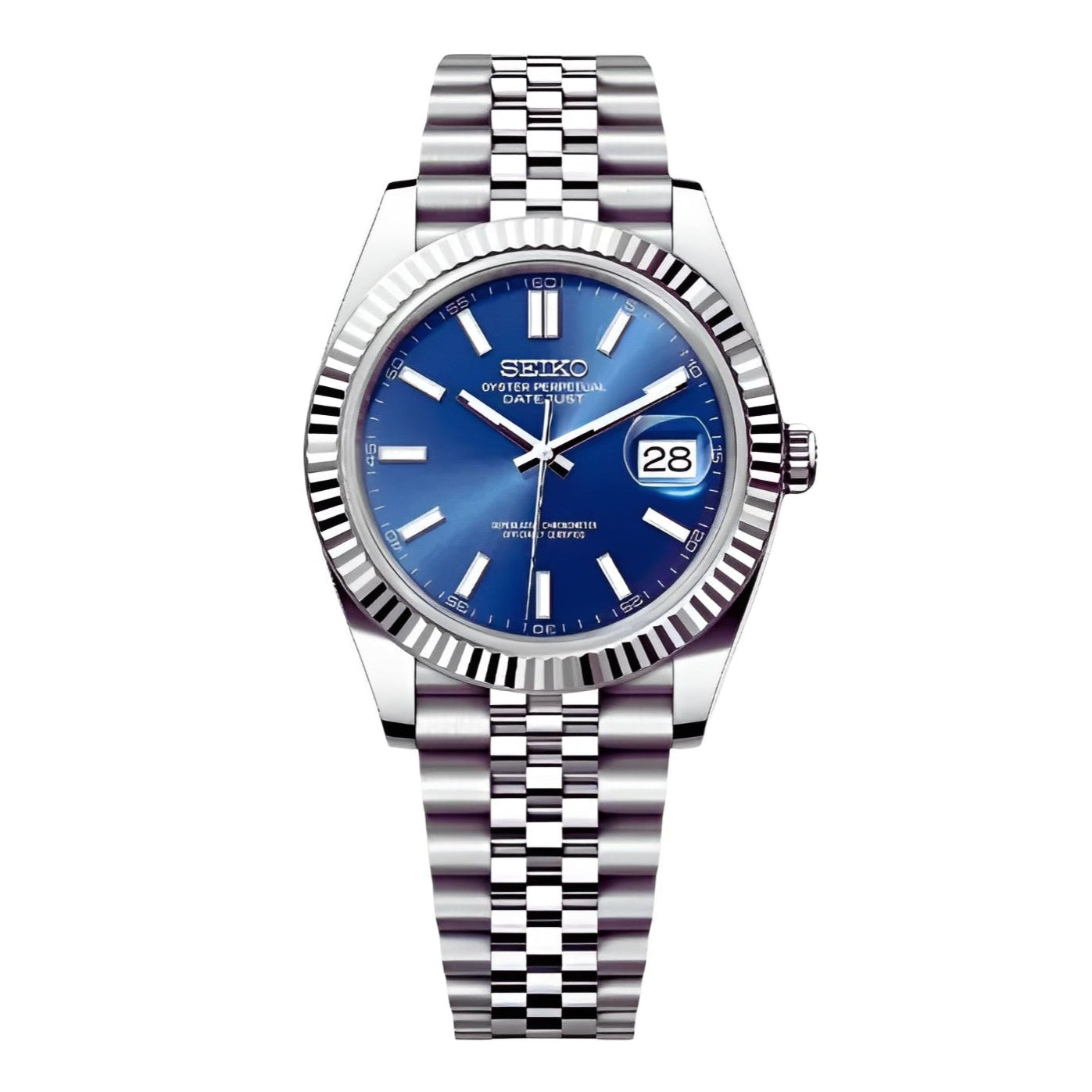 Seiko Royal Blue Datejust Mod