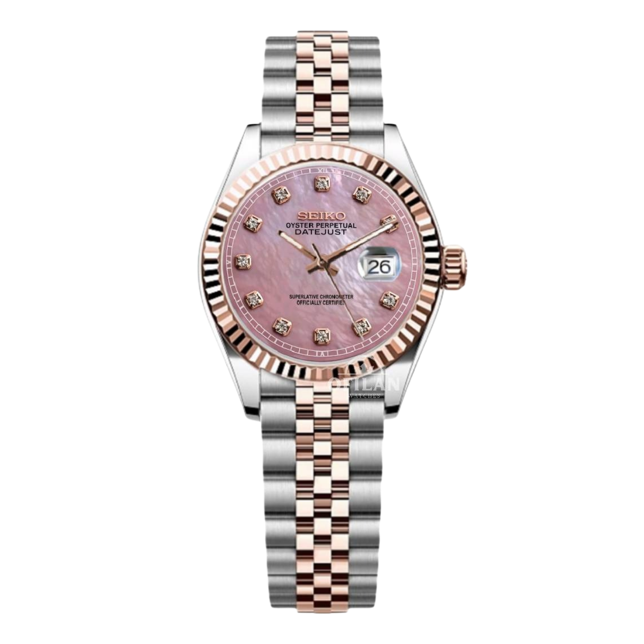 Women's Pink Pearl Dial
